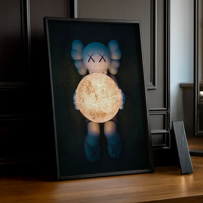 Poster Kaws - Companion Lune