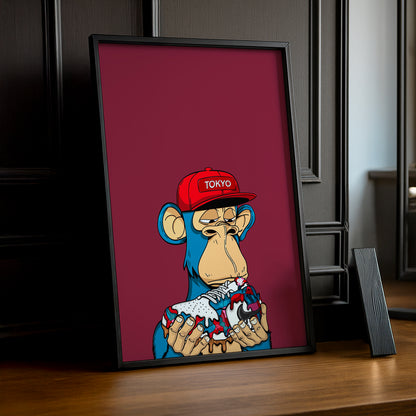 Cadre photo Bayc Nike Dunk SB Parra Abstract