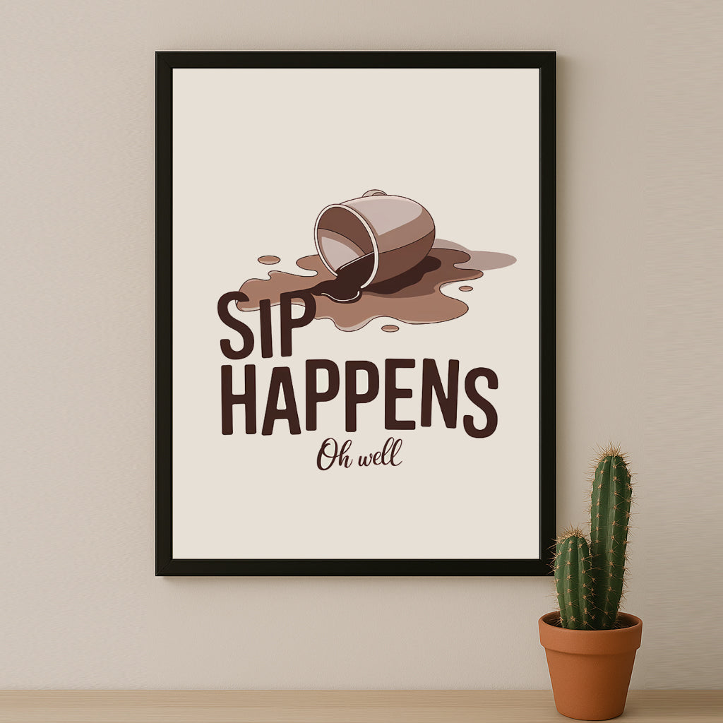 Poster Coffee Lover - Sip Happens