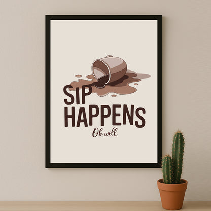 Poster Coffee Lover - Sip Happens
