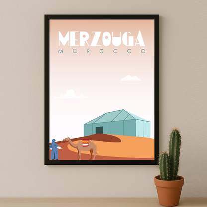 Maroc Merzouga - Cadre photo