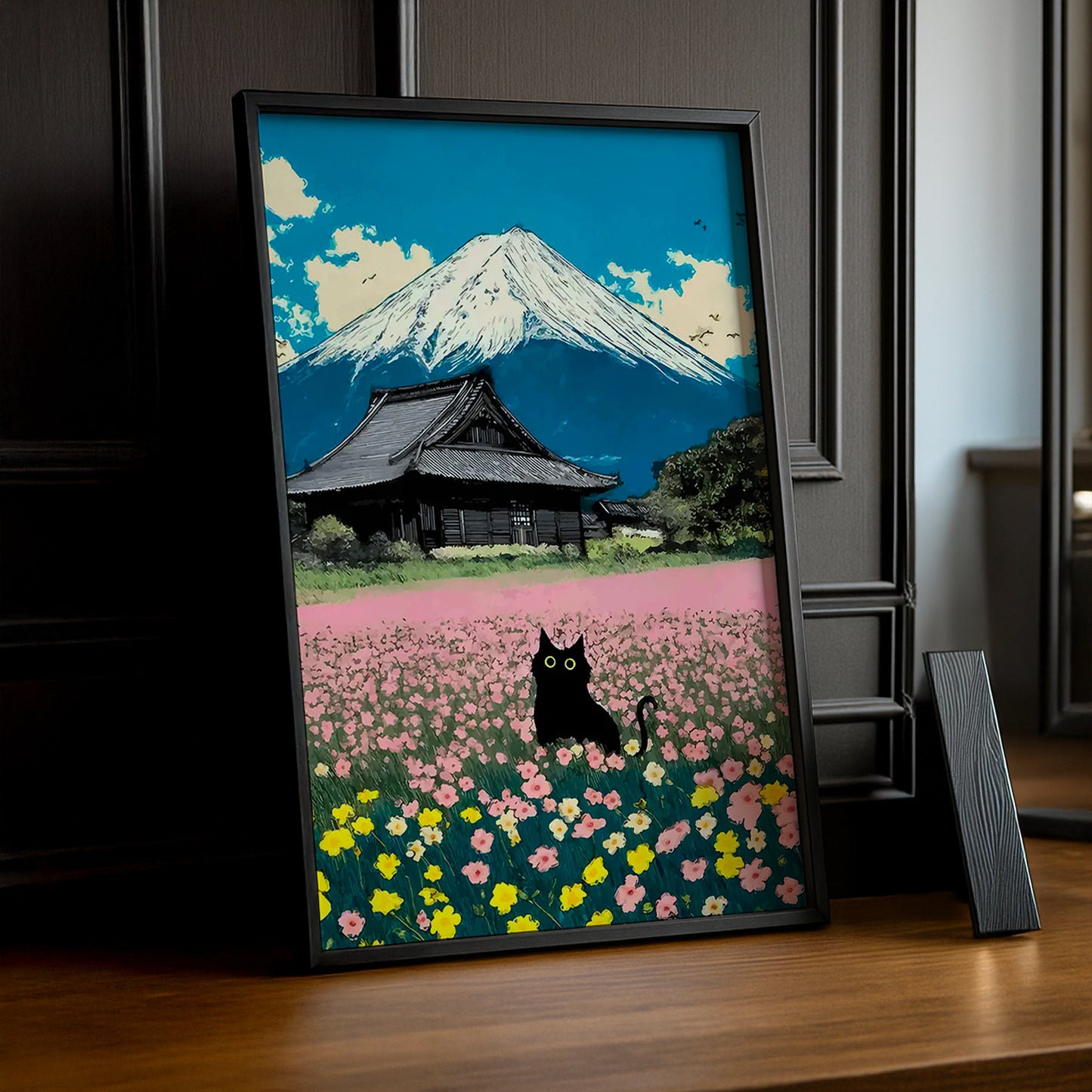 Cadre Photo Chat - Champs