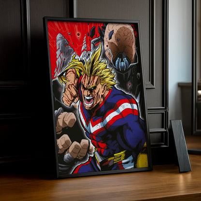 Cadre Photo My Hero Academia - All Might Fight