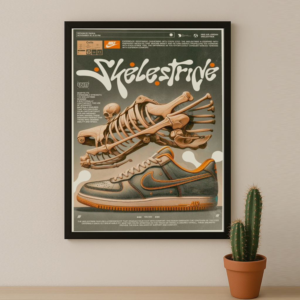 Poster Nike Air Force Skelestrine