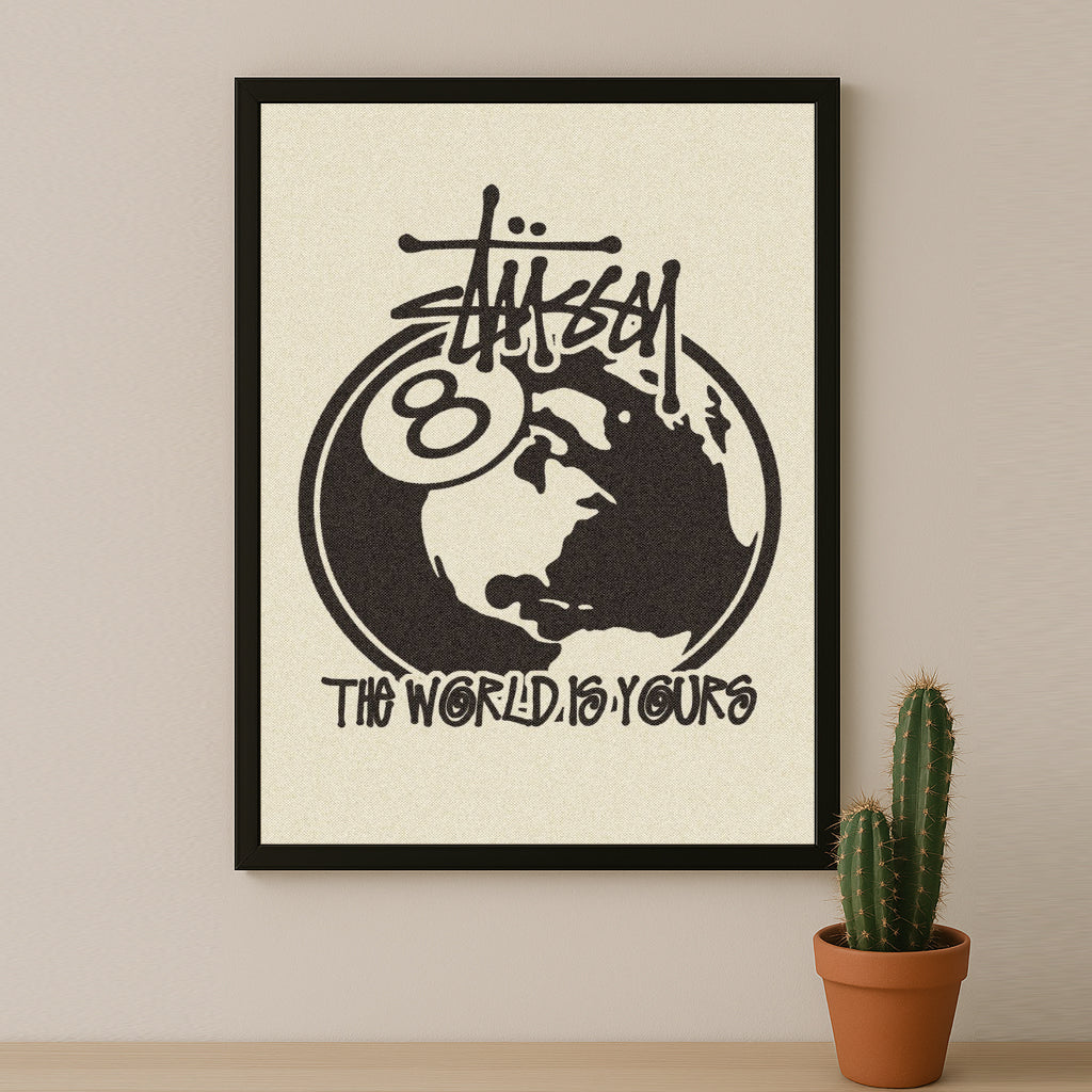 Poster Stüssy - The Worlds Is Yours