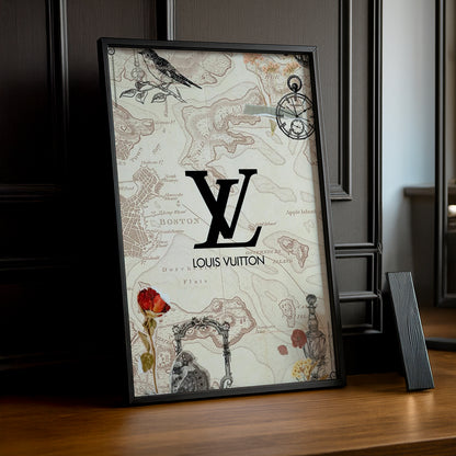 Cadre photo Louis Vuitton - Map