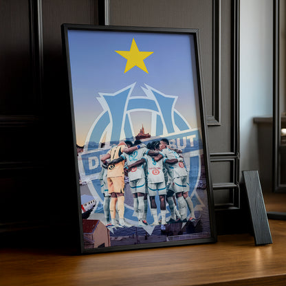 Olympique de Marseille Droit au but - Poster