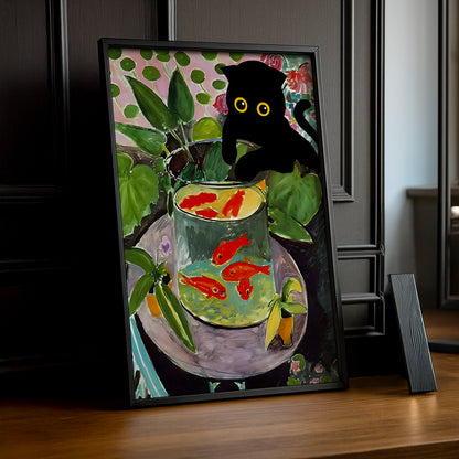 Cadre Photo Chat - Aquarium