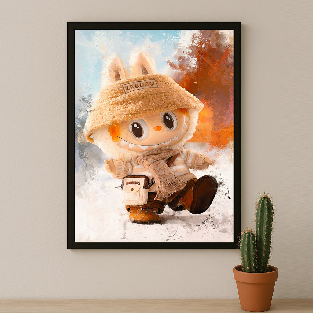 Poster Labubu - Beige