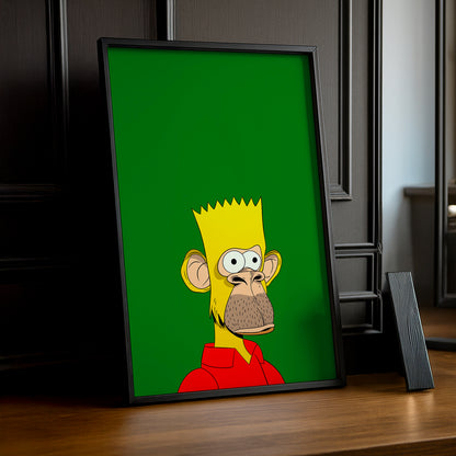 Cadre photo Bayc Ape Bart Simpson