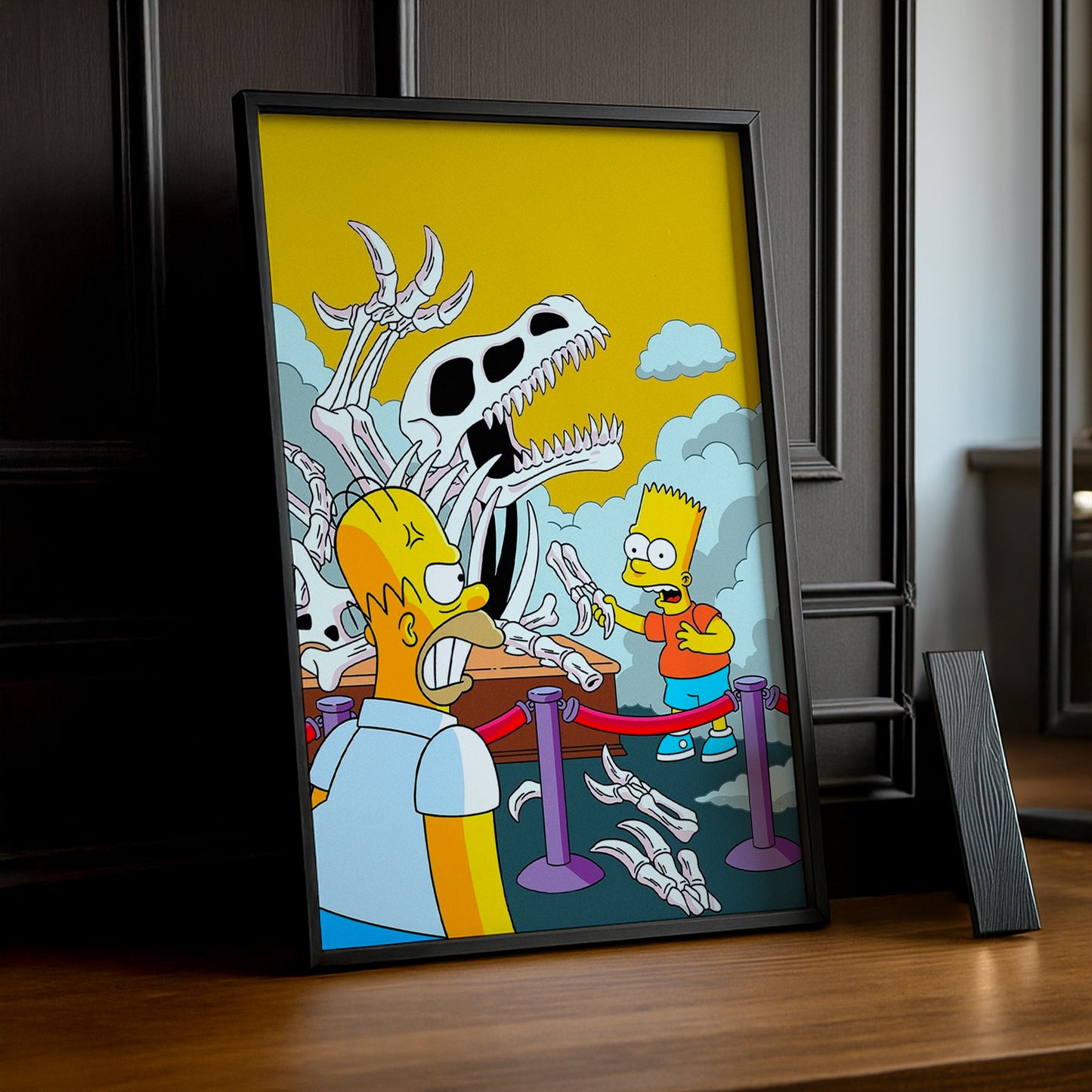 Cadre Photo Les Simpsons - Homer et Bart Musée