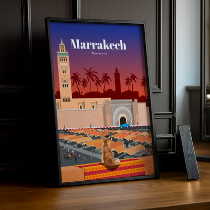 Maroc Marrakech - Poster