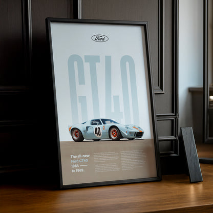 Poster Voitures - Ford GT40