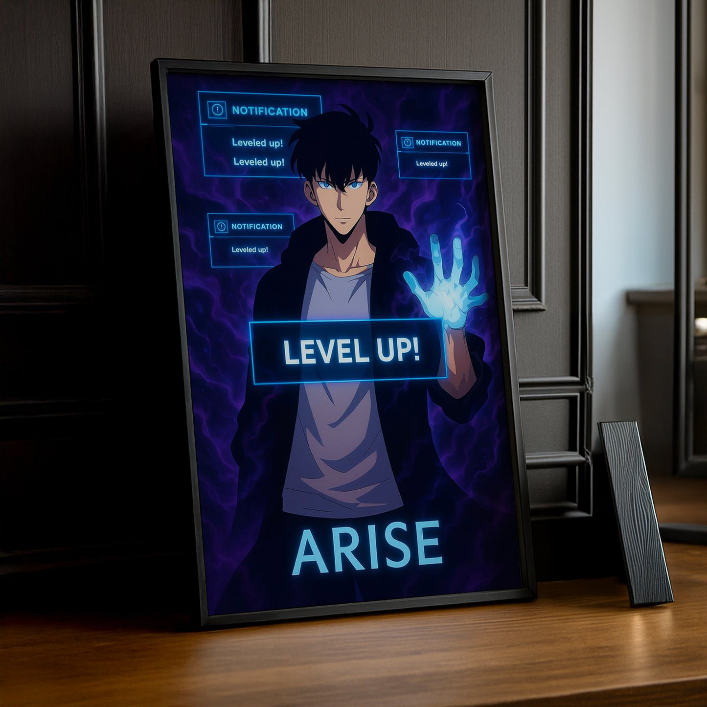 Cadre Photo Solo Leveling - Level Up Notification