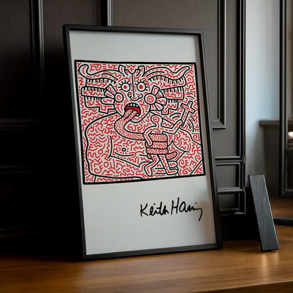 Cadre photo Keith Haring