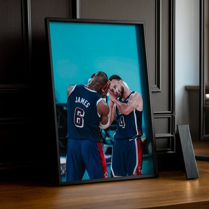 Cadre photo NBA - James x Curry