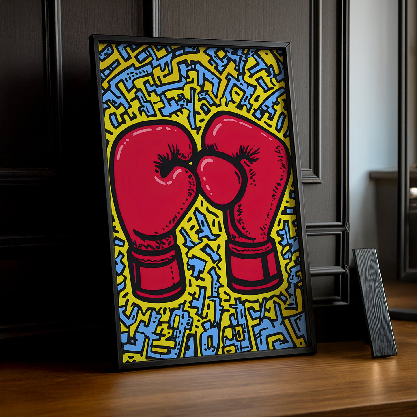 Cadre photo Keith Haring Boxing