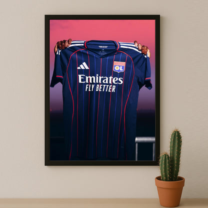 Cadre photo - Maillot Olympique Lyonnais 2026