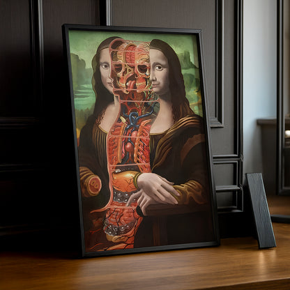 Cadre photo Mona Lisa La Joconde décomposée