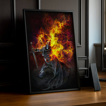 Cadre Photo Elden Ring - Knight in Flames