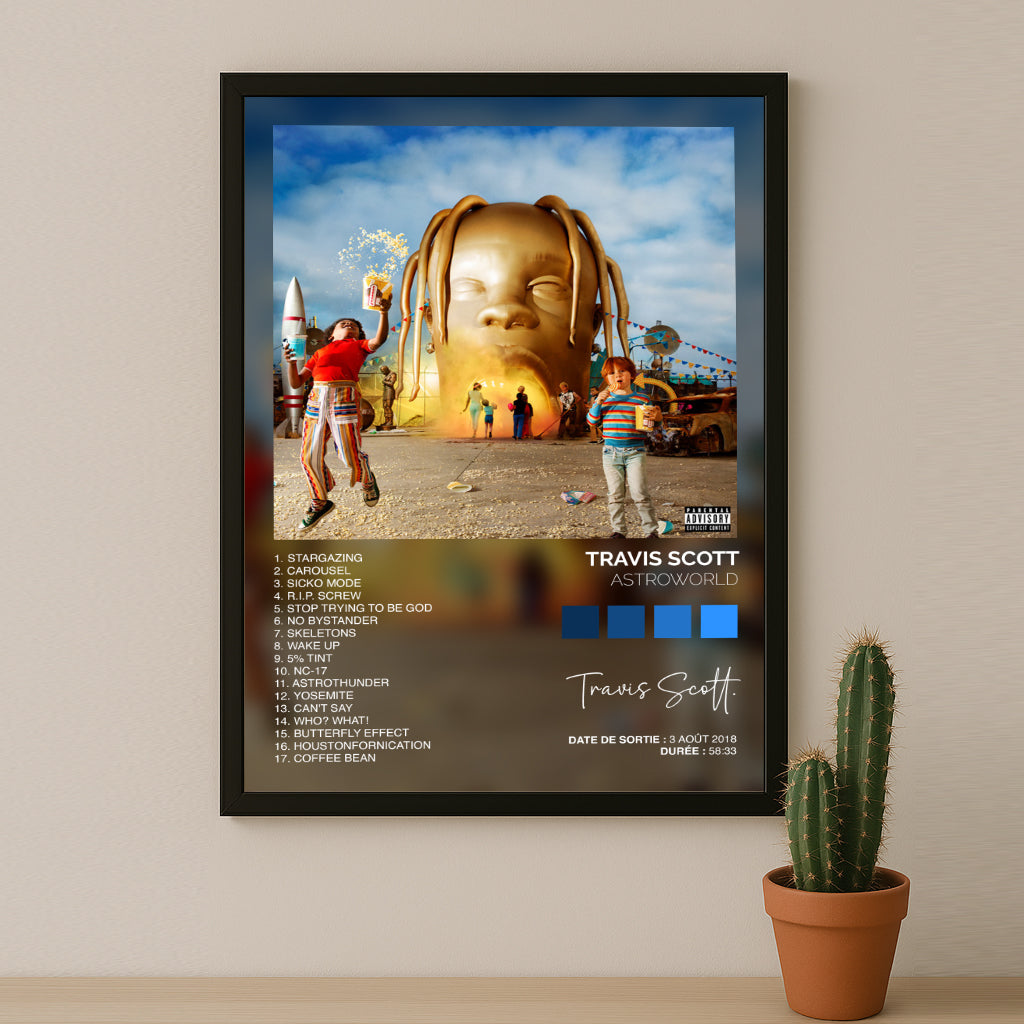 Poster Travis Scott - Album Astroworld