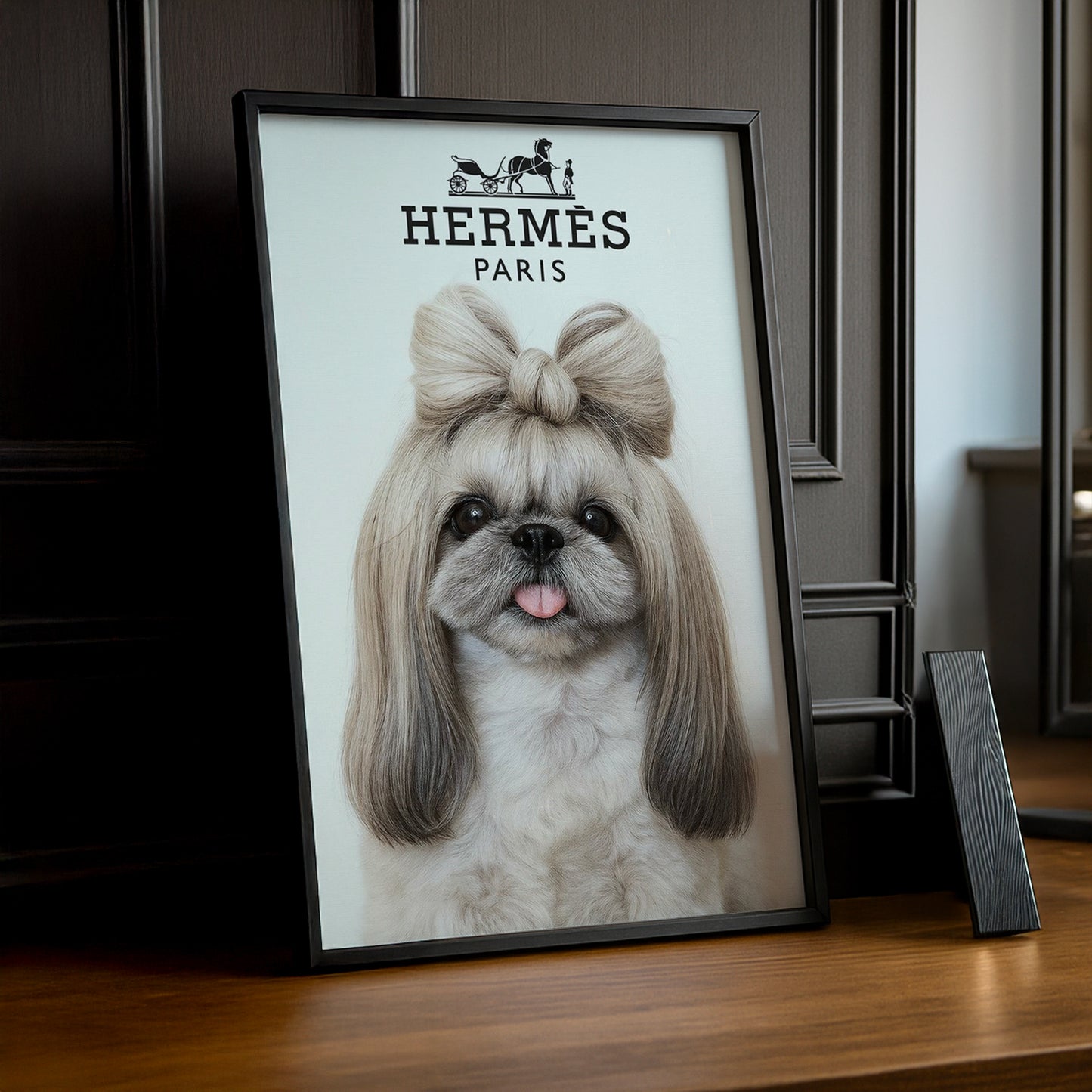 Cadre photo Hermès - Chien