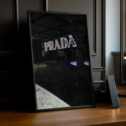 Cadre Photo Prada - Logo Aesthetic