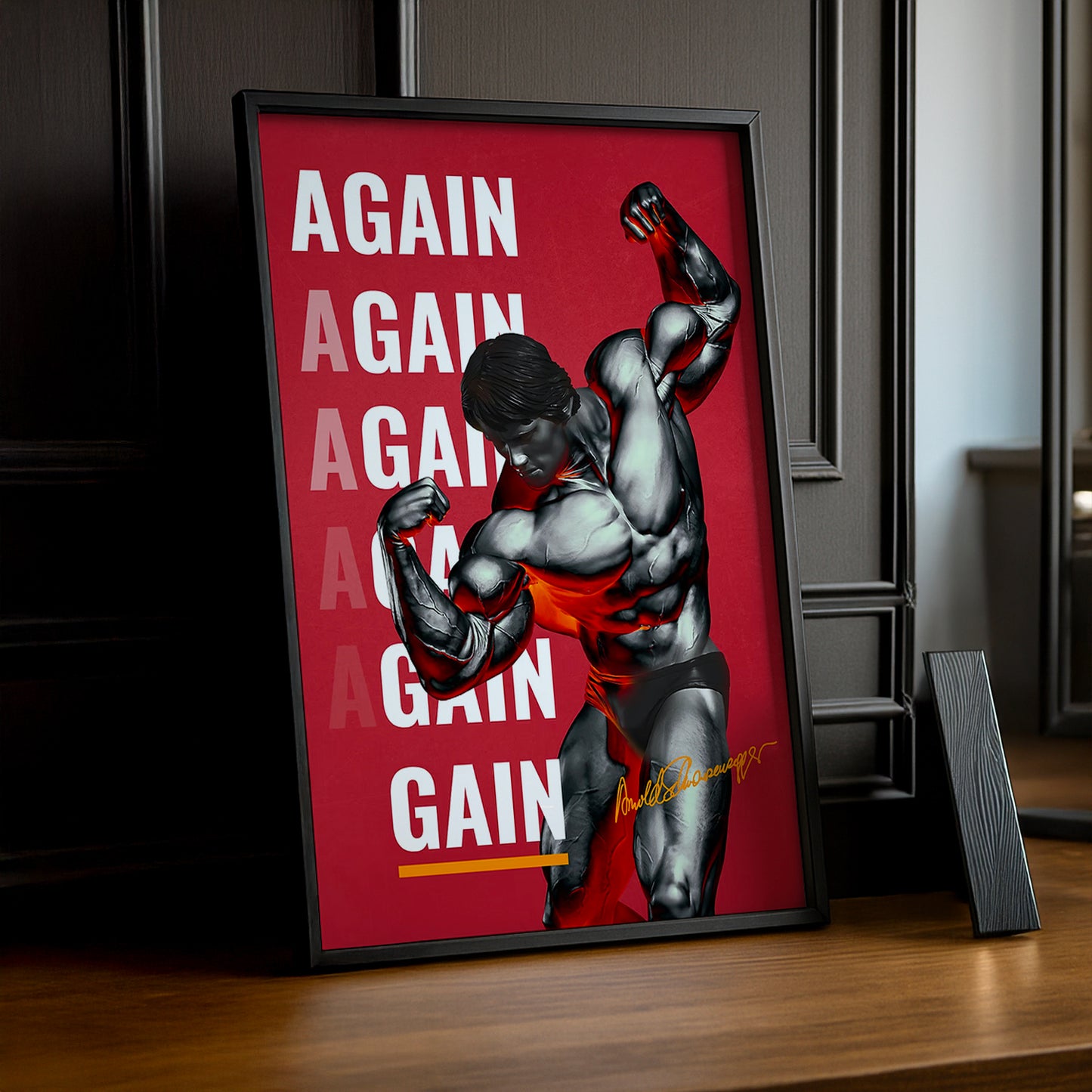 Poster Photo Musculation - Again Arnold