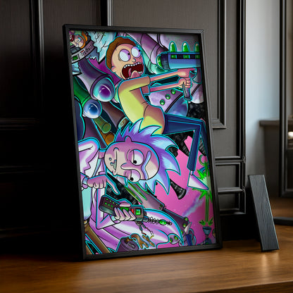 Cadre photo de Rick et Morty