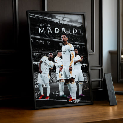 Cadre Photo Real Madrid Hala Madrid – Affiche HD Encadrée Papier Premium