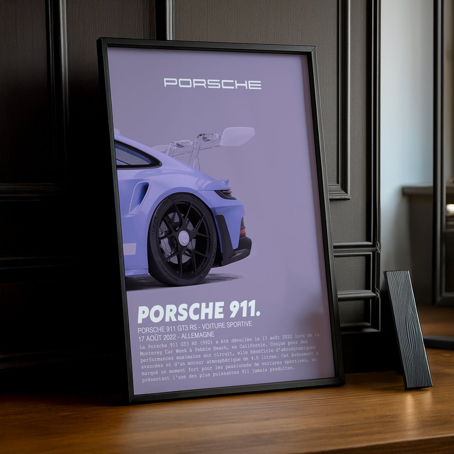 Cadre photo Porsche 911 GT3 RS Lavander