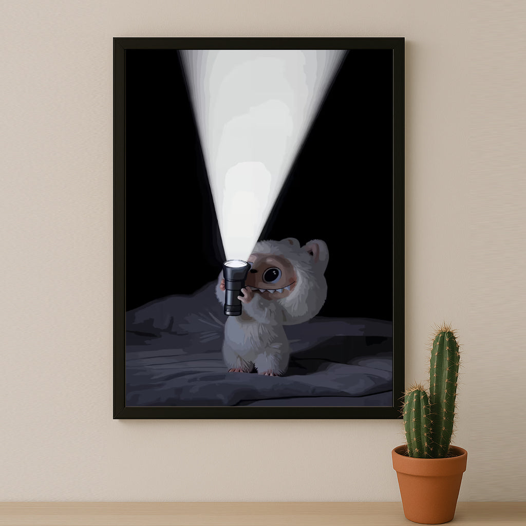 Poster Labubu - Lampe Torche