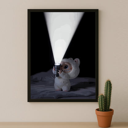 Poster Labubu - Lampe Torche