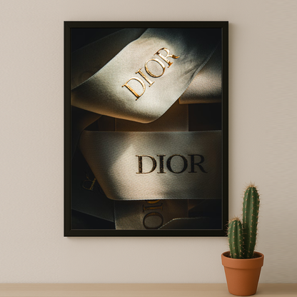 Cadre photo Dior Ruban dorée