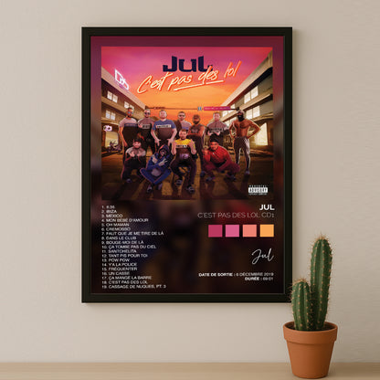 Poster Jul - Album C'est pas des LOL