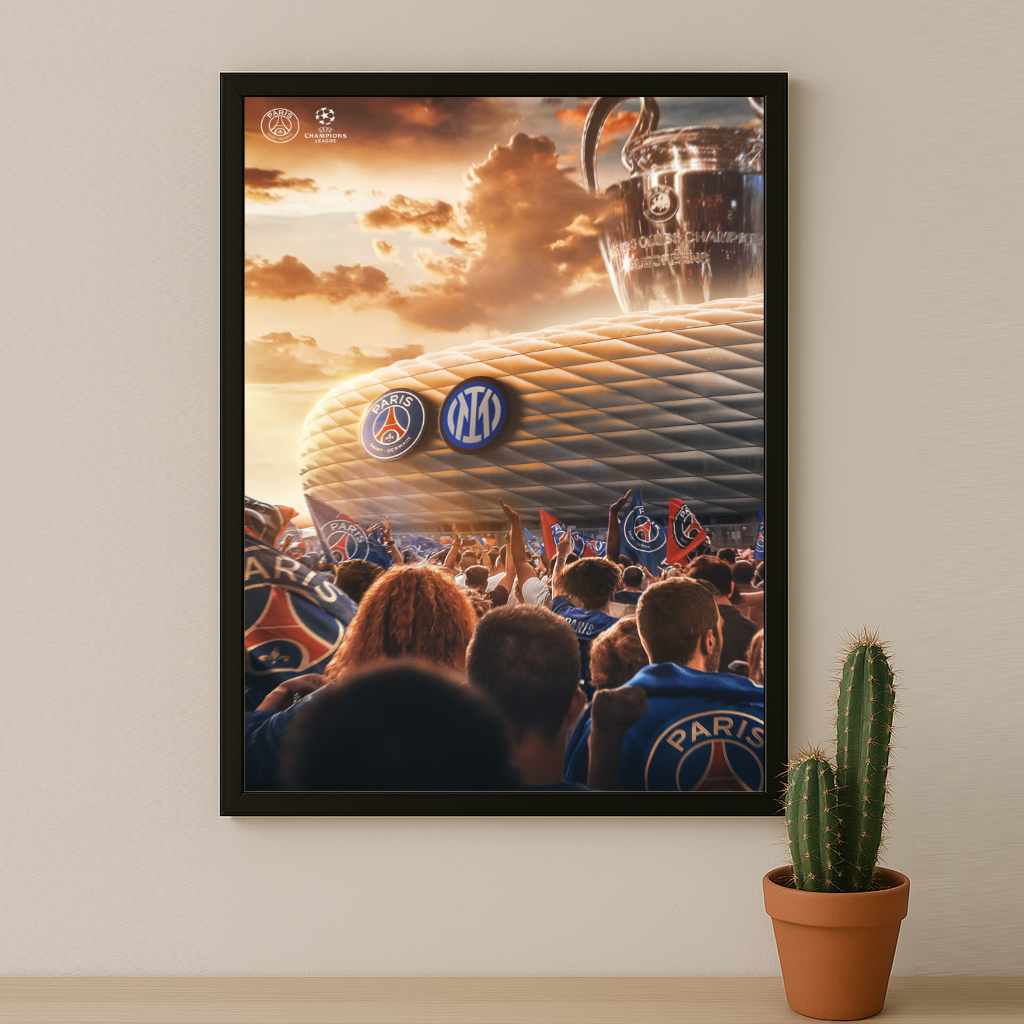 Cadre photo Paris Saint-Germain vs Inter Milan