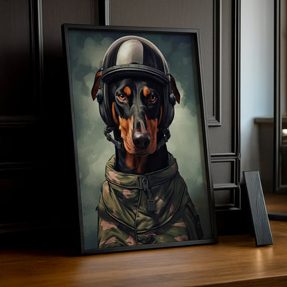 Cadre Photo Chien - Soldat