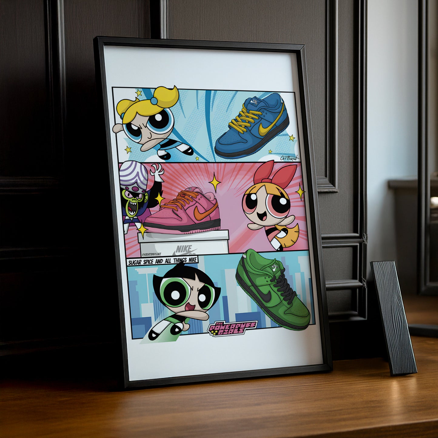 Poster Nike Dunk Powerpuff girl