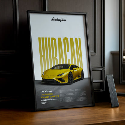 Poster Voitures - Lamborghini Huracan Evo RWD