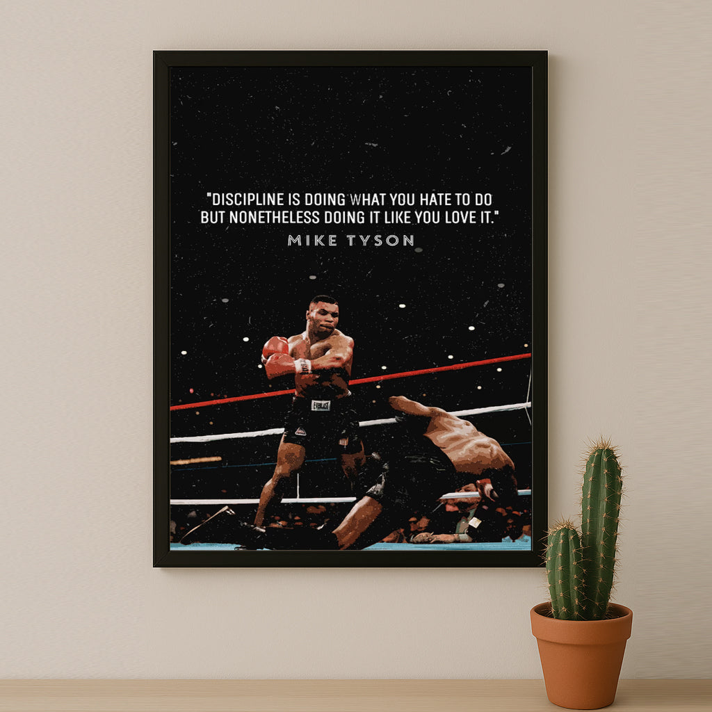 Cadre photo Motivation - Mike Tyson Citation