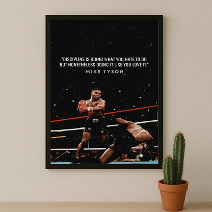 Cadre photo Motivation - Mike Tyson Citation