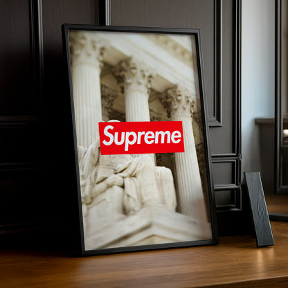Poster Supreme - Monument Blanc