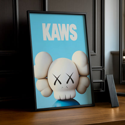 Cadre Photo Kaws - Blue Head