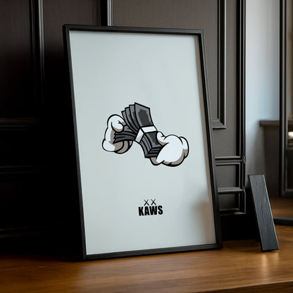 Poster Kaws dollars