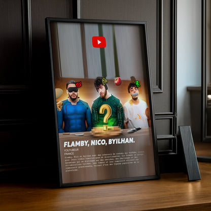 Cadre photo Flamby, Nico, Byilhan