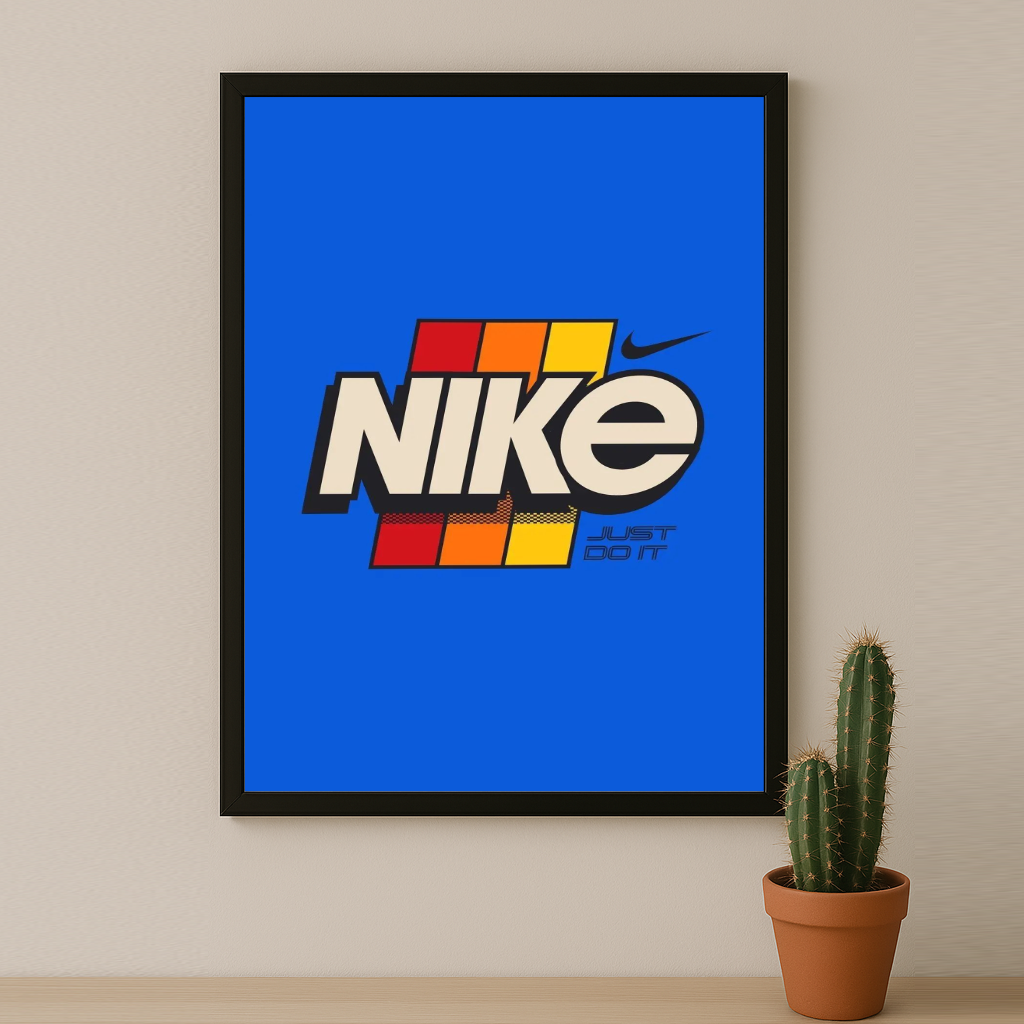 Poster Nike Just Do It Bleu
