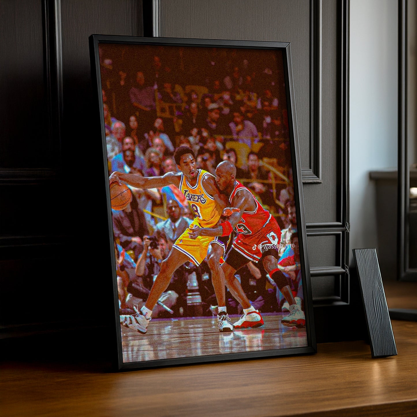 Cadre photo NBA - Bryant vs Jordan