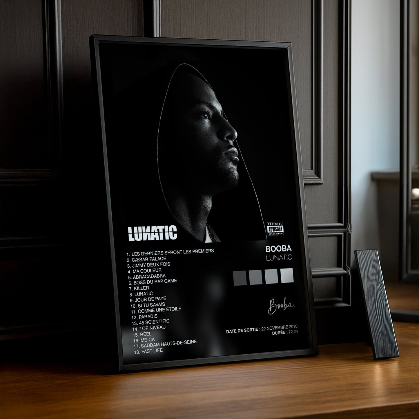 Poster - Album Booba Lunatic