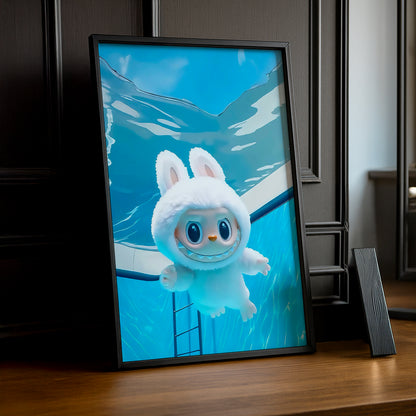 Poster Labubu - Nage