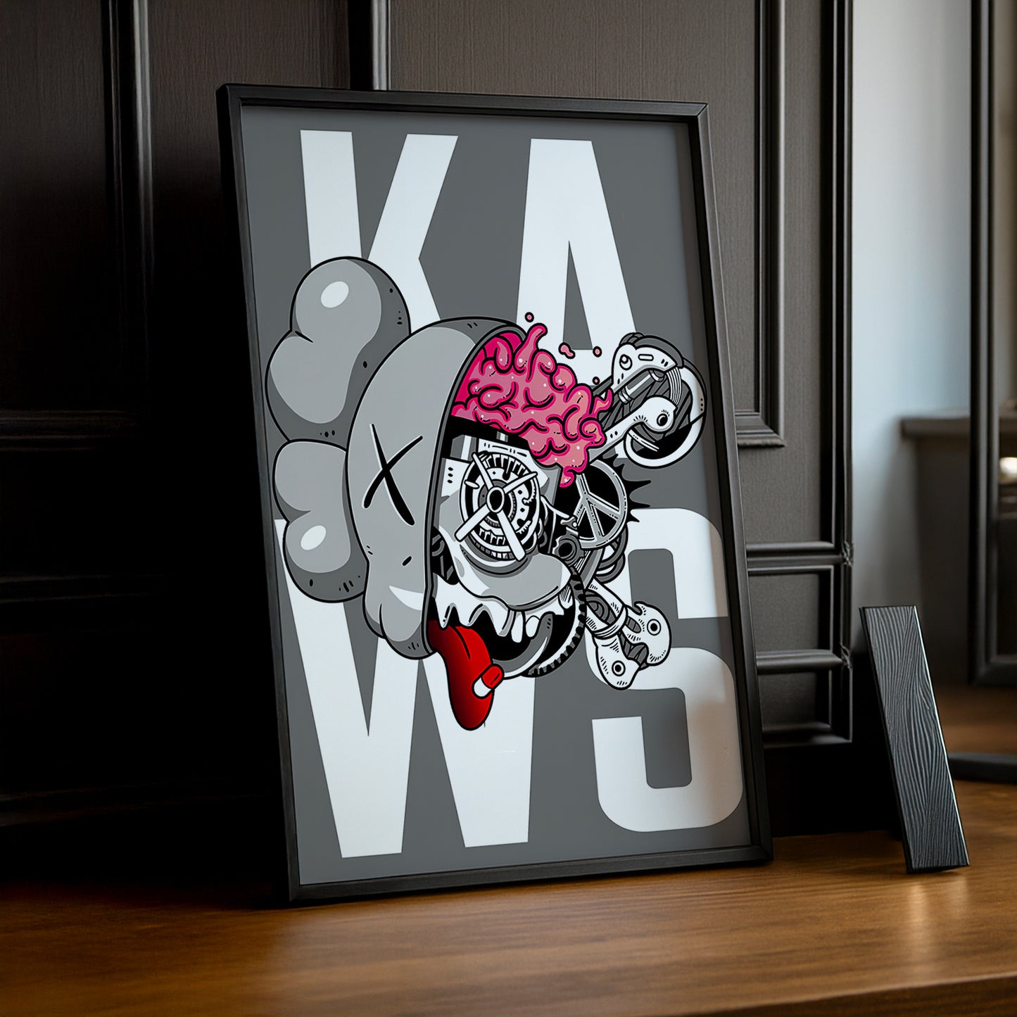 Poster Kaws Cerveau